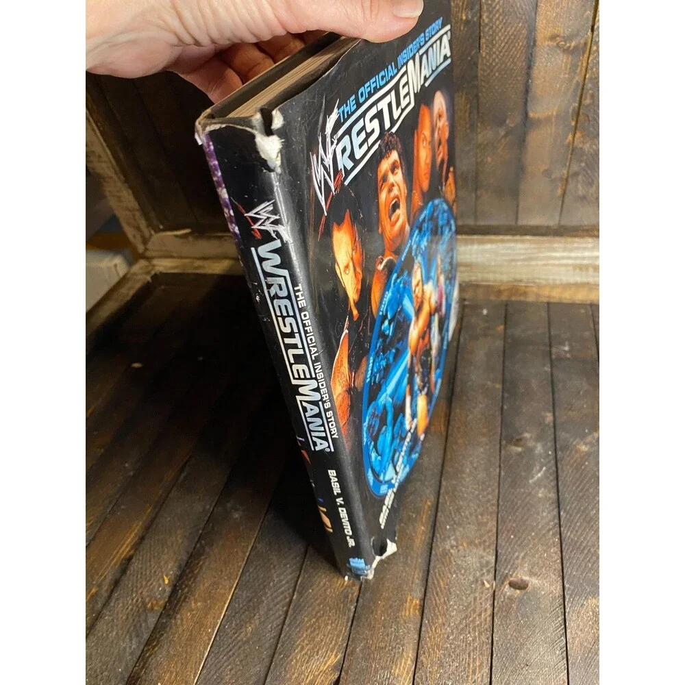 WWF WrestleMania The Official Insider's Story 2001 Hard Cover Book & DVD